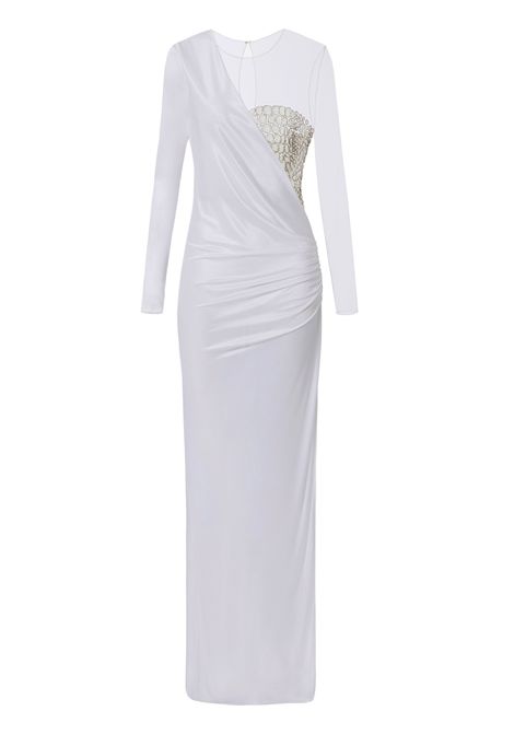Abito Elisabetta Franchi donna ABR2257E2360  Avorio ricamo tulle cocco ELISABETTA FRANCHI | Abito | ABR2257E2360